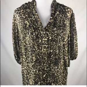 Torrid animal print top